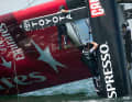 L'equipaggio di Emirates Team New Zealand non sembra rilassato.