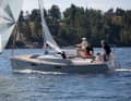 Running. The shipyard boss speaks of a top speed of 14 knots