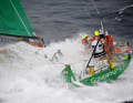 Groupama in testa poco prima del traguardo di Lorient