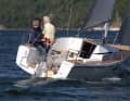 The Diva separates the worker from the holidaymakers. The helmsman has all the lines within reach