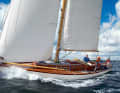 Forerunner of the first Swan: "Buschemai" with long overhangs and boxy superstructure