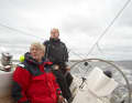 The designer Håkan Södergren was also on board. The cockpit layout works for two, or with a large crew
