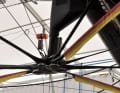 Mast base construction under the front cross member