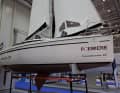 With a swing keel, the yacht only goes 46 centimetres deep