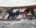 On the gaff-rigged twelve-man of the first generation, sail handling requires a great deal of attention and commitment.