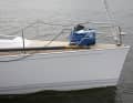 ... and the stern has a striking curve