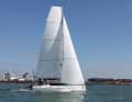 Small boat, big rig. The Django 6.70 has 33 square metres of sail area on the wind with a hull length of just 6.70 metres - a powerful setup