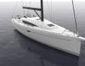 promises performance even when stationary: slim stem, long sprit, drawn-in flanks