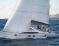 Standard sails with short overlapping genoa (108 per cent) and battened mainsail. The bowsprit for the gennaker is unfortunately only available as an option