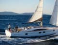 The large hull windows are visually striking. They provide plenty of light and a view below deck