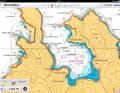 The same bay at Time Zero: The info of the paper map, the raster map does not give more information