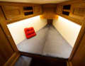 Instead of the standard berth length of 2 metres shown here, owners can also order 2.30 metres in the foredeck