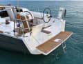 The large storage compartments in the stern can hold fenders and things for swimming or diving