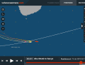 La mattina del 13 gennaio, Dongfeng esce dalla scia e riprende a navigare.