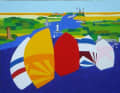 "Kieler Woche 2010" - the painting for the sailing festival