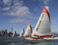 Impressionen vom Start Leg 5: Auckland - Itajai, 6560 Seemeilen liegen vorraus