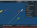 On Friday, Abu Dhabi Ocean Racing (yellow) is still in the lead upwind of the field