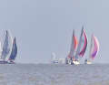 As the wind picks up, the Swan 48 "Elan" also gets going and luffs powerfully up the field