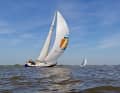 Die "Tamam", ein IOR-Renner aus Admiral's-Cup-Zeiten und eine der ältesten Yachten unter den Teilnehmern, schlug sich wacker und hielt sich lange unter den ersten Yachten im Feld