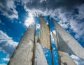View into the rig of the schooner "Ella"