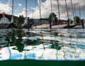 The impressive fleet of twelve-man boats. This year, around 15 classic representatives of their class are expected in Flensburg for the European Championships. Eight of them have already been in Kiel