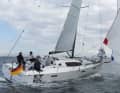 The asymmetric is driven on an extendable bowsprit
