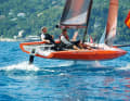 Vollgasmodus. Im optimalen Fall hebt der Rumpf der Quant 23 nur wenige Zentimeter ab. Gut sichtbar: der Kiel