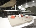 Lucia 40: With additional cushions, a large sunbed can be installed on the foredeck