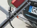 If possible, tie up the plug; some trailers have matching dummy sockets. This prevents damage...