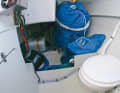 Wet room

 Check the function of the toilet. And clarify whether a faeces tank may need to be retrofitted for the future area