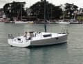 Double fleet. Due to its enormous width of four metres, the Pogo 36 has twin rudders and two tiller posts in the cockpit