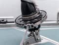 The flat roller reefing drum of the Trinquette is operated with webbing