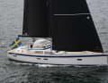 Lively. With a light schrick in the sheets, the HR 50 runs at 7.5 knots in only a light breeze