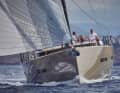 Impressive: The 22 metre long boat has a sail carrying capacity of 5.6

  