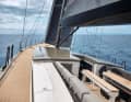 Empty: the deck, superstructure and cockpit coamings are kept wonderfully clear. There are two cockpit tables

  
