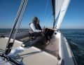 Comfortable. The crew sits comfortably, safely and dryly in the long cockpit