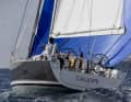 Typical J. Alan Johnstone's design is less wide aft than most competing boats