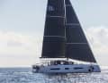 Low weight, plenty of cloth and sporty hull lines - even in light winds, the Outremer 55 takes off like no other