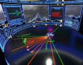 The virtual control centre of the "Mayflower". The ship's course, speed and countless other data can be called up from land