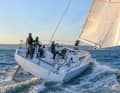 The cockpit is large and perfectly structured. Both single-handed and with crew, almost everything fits