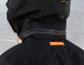 The hood is detachable and the zip closes watertight at the neck