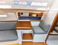 First 36 Perfect seating position in the direction of travel with plenty of room to move. Small map compartment
