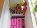Buy eggs as fresh as possible and not chilled. Rub all over with oil and store in a carton. Old trick: turn once a week