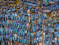 
Nguyen Vu , Cao, Vietnam, 3rd place

BOATSMATRIX'
This picture shows fishermen's boats neatly lined up at anchor to avoid Super Typhoon No. 9. Storm No. 9 was the strongest super typhoon to hit Quang Ngai, my hometown, in 30 years and caused devastating damage: 325 houses were completely destroyed and more than 140,000 houses were blown away and destroyed.

