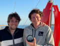Raphaël Censier (the designer) and Erwan Censier (the boat builder) have already reached a speed of 23.5 knots with their new foiler