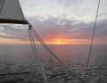 Coucher de soleil en route vers le nord
