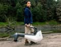 The motor weighs around 20 kilograms and can be carried on the tiller