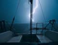 Nobody wants to experience a severe thunderstorm at sea. Special apps help to recognise the approaching danger at an early stage