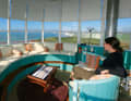At the Belle Tout lighthouse you have a gigantic view over the English Channel