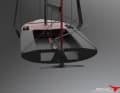 There is also a T-foil on the rudder, which provides lift at the stern